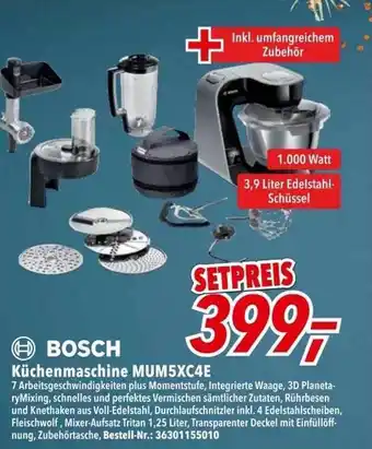 dodenhof Bosch küchenmaschine mum5xc4e Angebot