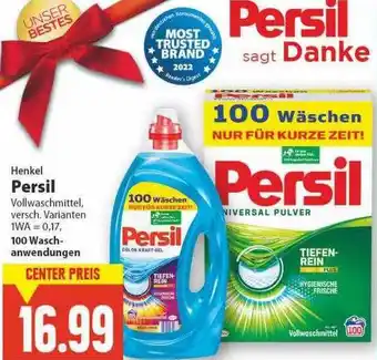 E-Center Henkel persil vollwaschmittel Angebot