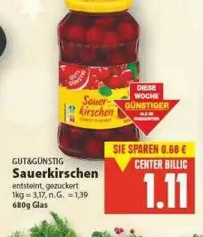 E-Center Gut & günstig sauerkirschen Angebot