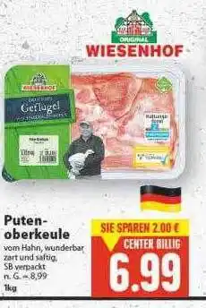 E-Center Wiesenhof putenoberkeule Angebot