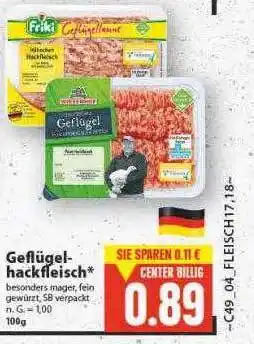 E-Center Geflügelhackfleisch Angebot