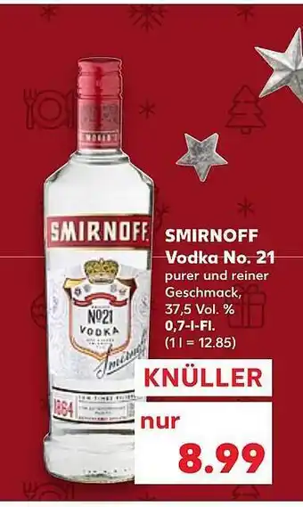 Kaufland Smirnoff vodka no. 21 Angebot