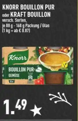 Marktkauf Knorr bouillon pur oder kraft bouillon Angebot