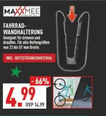 Marktkauf Maxxmee fahrrad-wandhalterung Angebot