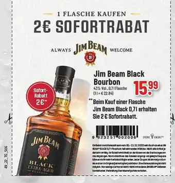 trinkgut Jim beam black bourbon Angebot