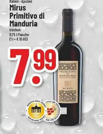 trinkgut Mirus primitivo di manduria Angebot