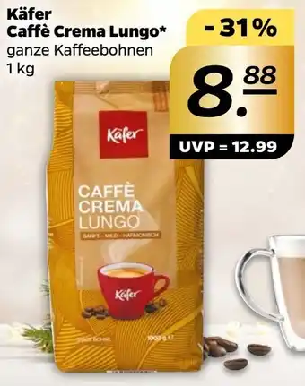 NETTO Käfer Caffè Crema Lungo 1 kg Angebot