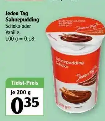 Globus Jeden Tag Sahnepudding 200g Angebot