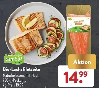 Aldi Süd Gut Bio Bio-Lachsfiletseite 750 g Packung Angebot