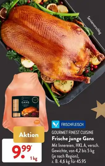 Aldi Süd Gourmet Finest Cuisine Frische junge Gans Angebot