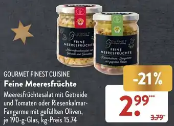 Aldi Süd Gourmet Finest Cuisine Feine Meeresfrüchte 190 g Glas Angebot