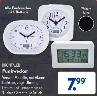 Aldi Süd Krontaler Funkwecker Angebot