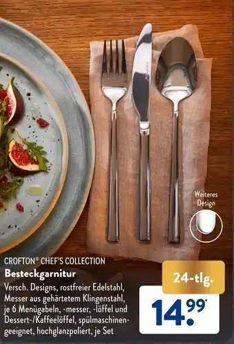 Aldi Süd Crofton Chef's Collection Besteckgarnitur 24-tlg. Angebot