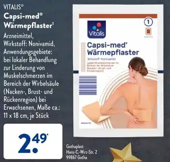 Aldi Süd Vitalis Capsi-med Wärmepflaster Angebot