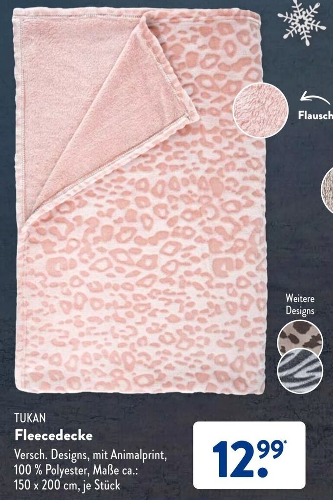 Tukan Fleecedecke Angebot bei Aldi Süd