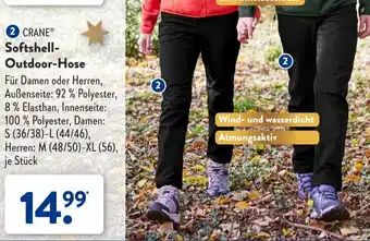 Aldi Süd Crane Softshell Outdoor Hose Angebot