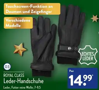 Aldi Nord Royal Class Leder Handschuhe Angebot