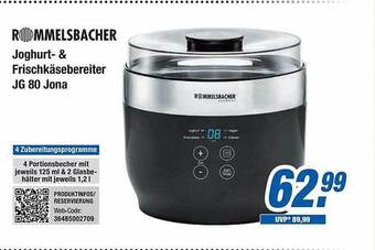 Expert Bening Rommelsbacher joghurt- & frischkäsebereiter jg 80 jona Angebot