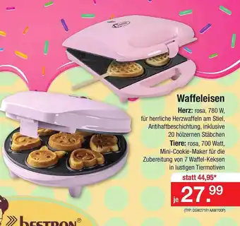 Zimmermann Bestron waffeleisen herz oder tiere Angebot