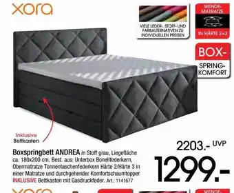 Zurbrüggen Boxspringbett andrea xora Angebot