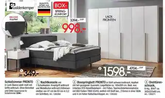 Zurbrüggen Loddenkemper schlafzimmer pronto Angebot