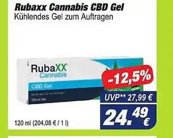 Easy Apotheke Rubaxx cannabis cbd gel Angebot