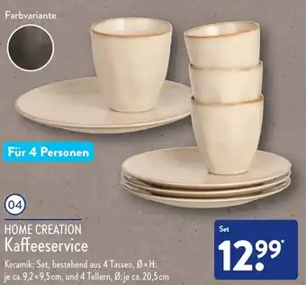 Aldi Nord Home Creation Kaffeeservice Angebot