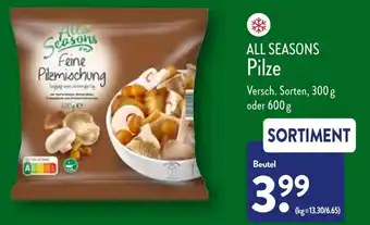 Aldi Nord All Seasons Pilze Angebot