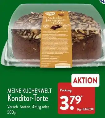 Aldi Nord Meine Kuchenwelt Konditor Torte 450 g oder 500 g Angebot