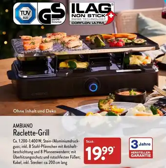 Aldi Nord Ambiano Raclette Grill Angebot