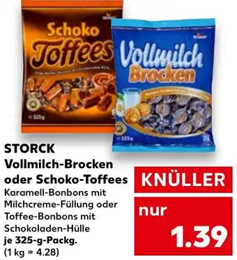 Kaufland Storck Vollmilch Brocken oder Schoko Toffees 325 g Packg. Angebot
