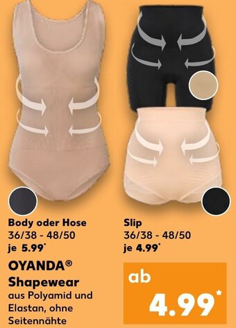 Kaufland Oyanda Shapewear Angebot