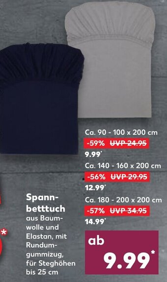 Kaufland Spannbetttuch Angebot