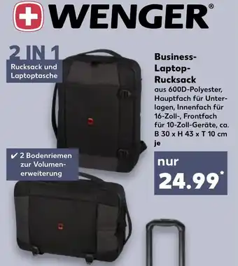 Kaufland Wenger Business Laptop Rucksack Angebot