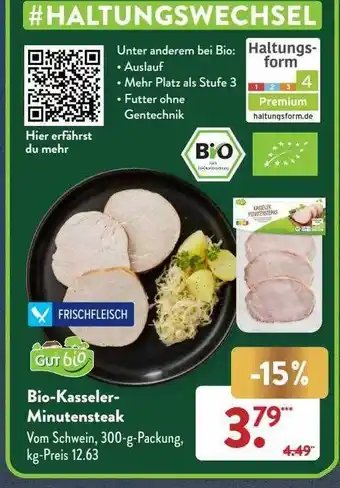 Aldi Süd Bio-kasseler-minutensteak gut bio Angebot