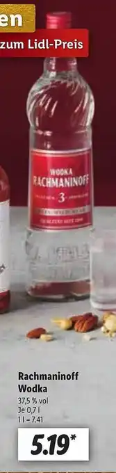 Lidl Rachmaninoff wodka Angebot