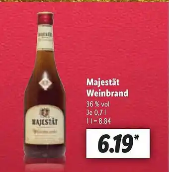 Lidl Majestät weinbrand Angebot