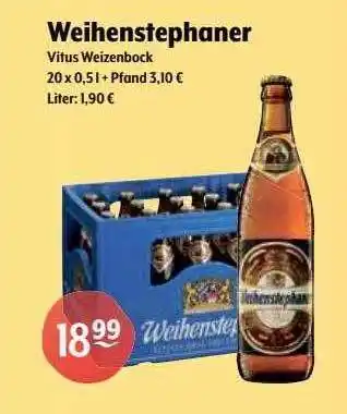 Getränke Hoffmann Weihenstephaner vitus weizenbock Angebot
