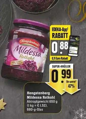 Edeka Hengstenberg mildessa rotkohl Angebot