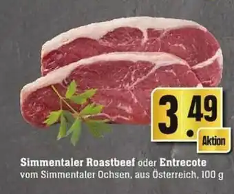 Edeka Simmentaler roastbeef oder entrecote Angebot
