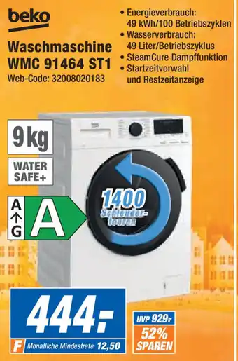 Expert beko Waschmaschine WMC 91464 ST1 Angebot
