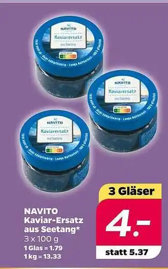 NETTO Navito kaviar-ersatz aus seetang Angebot