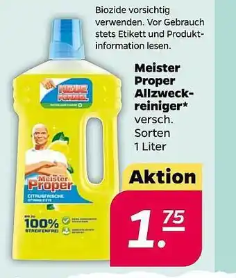 NETTO Meister proper allzweckreiniger Angebot
