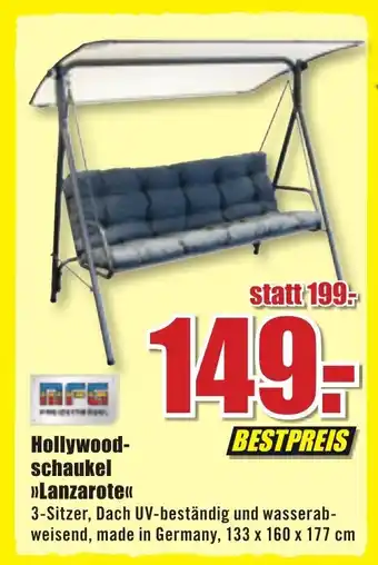 B1 Discount Baumarkt Hollywoodschaukel Lanzarote Angebot