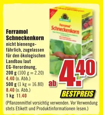 B1 Discount Baumarkt Ferramol Schneckenkorn Angebot