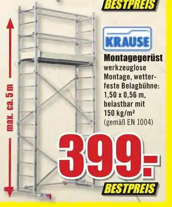 B1 Discount Baumarkt Krause Montagegerüst Angebot