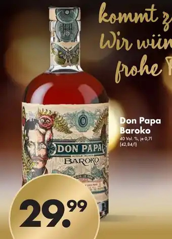 Trink und Spare Don Papa Baroko Rum 700ml Angebot