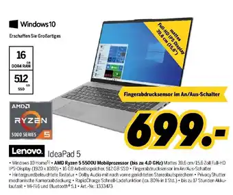 MEDIMAX Lenovo IdeaPad 5 Angebot