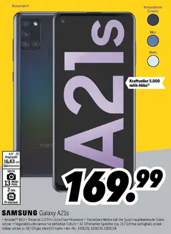 MEDIMAX Samsung Galaxy A21s Angebot