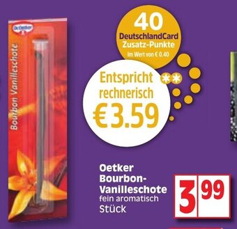 Edeka Dr. Oetker Bourbon Vanilleschote Angebot